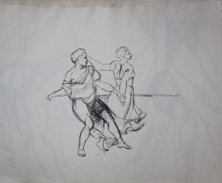 Interpréter: - Dessins études, travaux sur papier:
